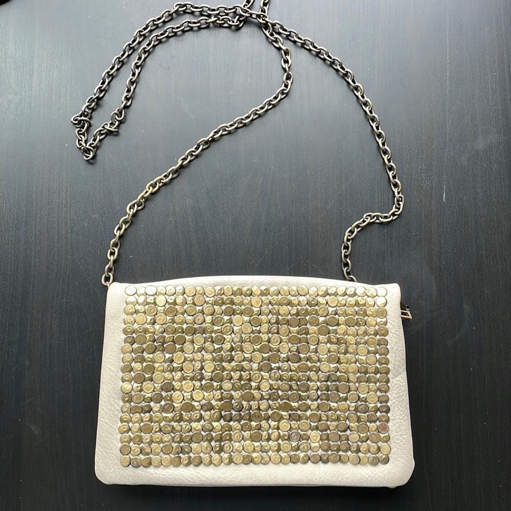 Crossbody Bag | Tan | Embellished